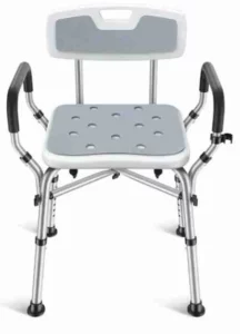 A shower chair for patients with Lupus and Rheumatoid Arthritis together, offering support during daily activities and managing joint pain.